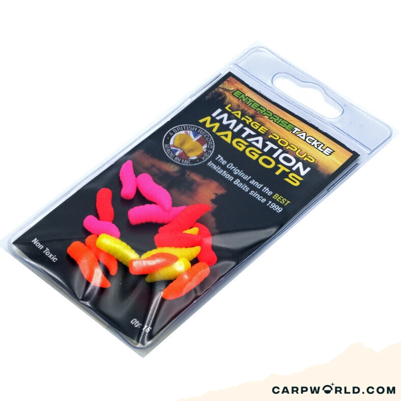 Enterprise Tackle Enterprise Large Imitation Maggots Fluoro Mixed Pack 1 Enterprise Tackle Enterprise Large Imitation Maggots Fluoro Mixed Pack