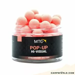 MTC Baits Strawberry Big Fish Pop-Up Hi-Visual