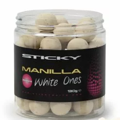 Sticky Baits Manilla White Ones Wafters 16mm
