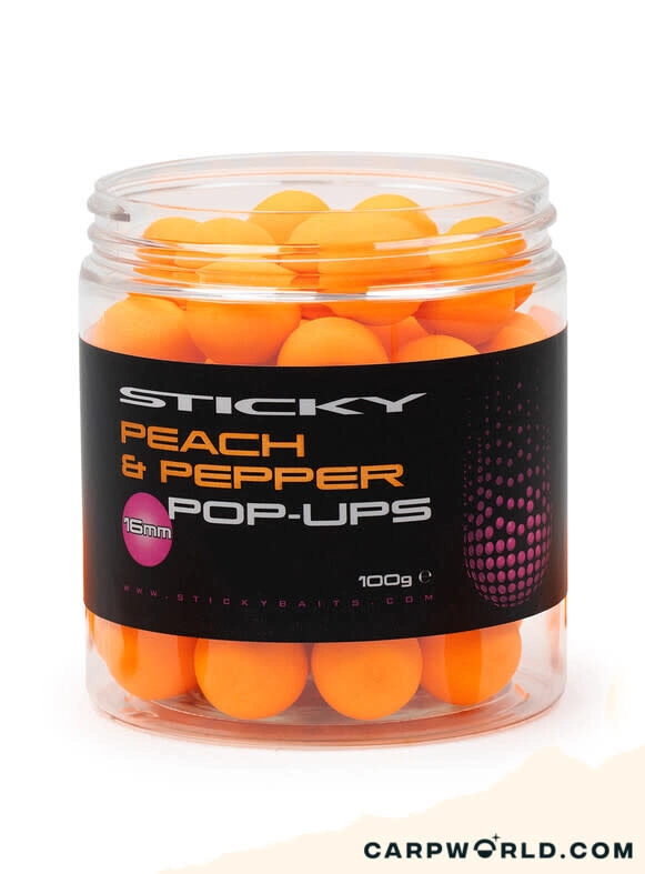 Sticky Baits Peach & Pepper Pop-Ups 1 Sticky Baits Peach & Pepper Pop-Ups